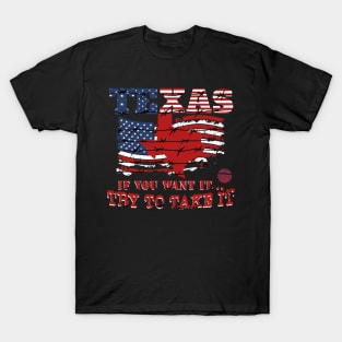 American Flag Texas Gift Idea Civil War T-Shirt